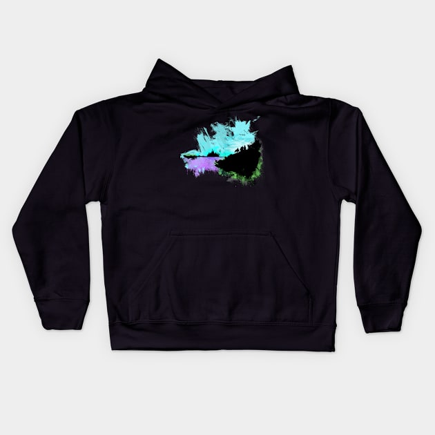 The Journey Begins... Kids Hoodie by Beanzomatic